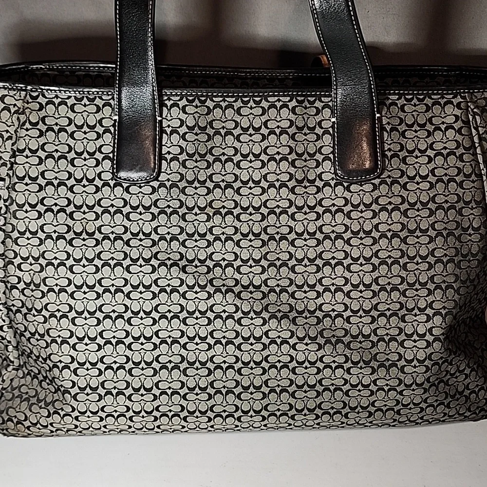 Coach Monogram Black Tote - Picture 3 of 12
